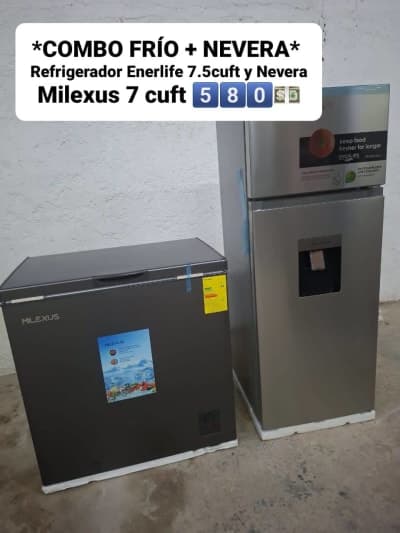 ‼️ COMBO REFRIGERADOR Y NEVERA‼️