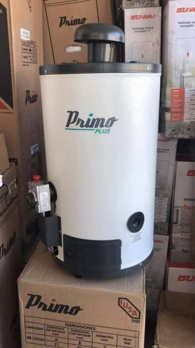 Calentador de gas marca primo 40litros