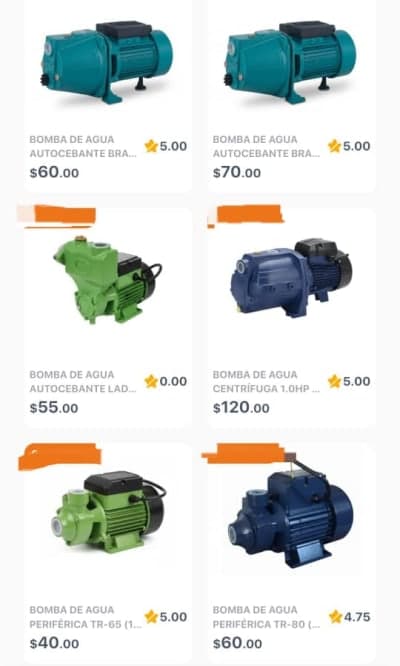 BOMBAS DE AGUA