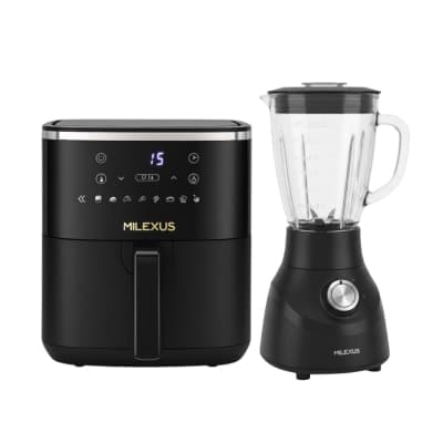 📢 OFERTA : LICUADORA VASO DE VIDRIO MILEXUS (ML-L602) + FREIDORA DE AIRE DIGIT