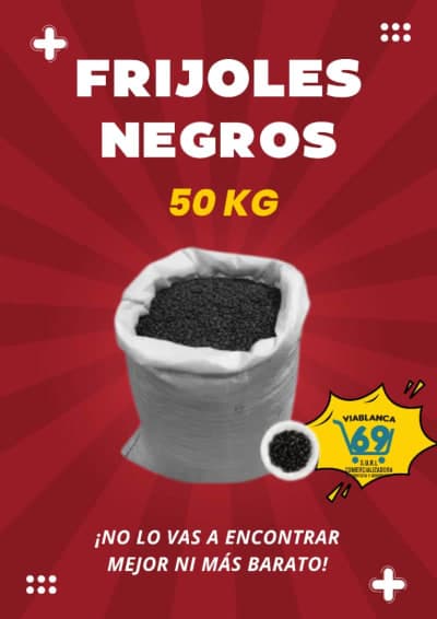 ‼️*SACO DE FRIJOLES NEGROS*(50 kg)👇🏻
