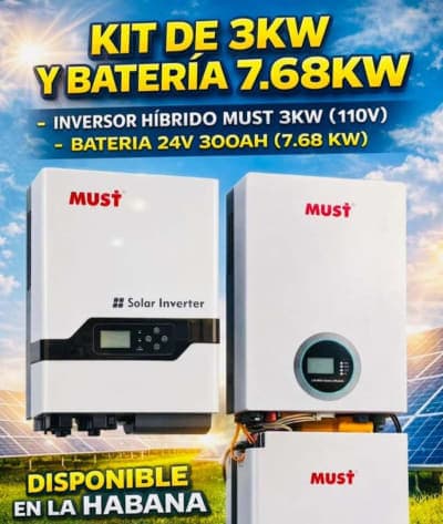 Inversor de 3k / Batería 24 v 300 ah