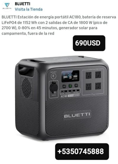 🔋⚡ESTACIÓN DE ENERGÍA (BLUETTI, ECOFLOW) / DELTA 2, DELTA 3